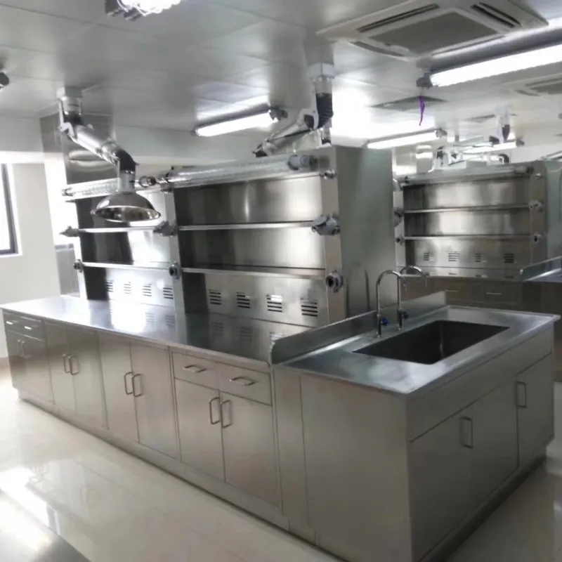 Metal Laboratory Caswork i Labe Bench z wierzchołkami ze stali nierdzewnej