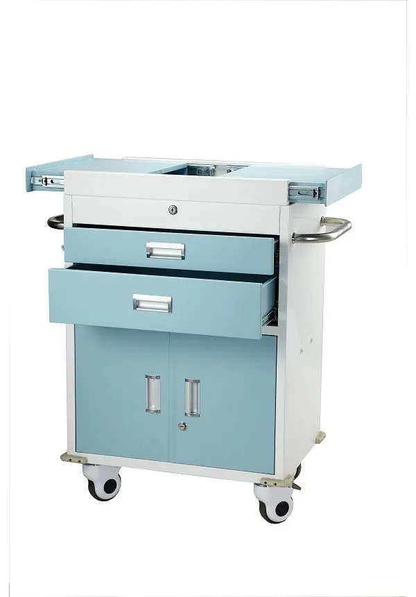 Plastikowy ruchomy wózek szpitalny